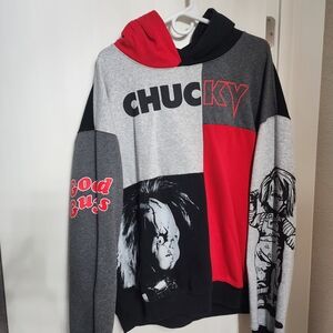 Chucky Graphic Hoodie - Red, Black, Gray 3XL